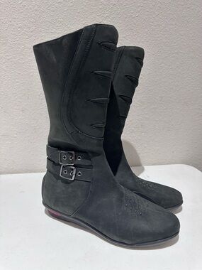 Icon Sacred Womens black Motorcycle Riding Boots size 8 like new
